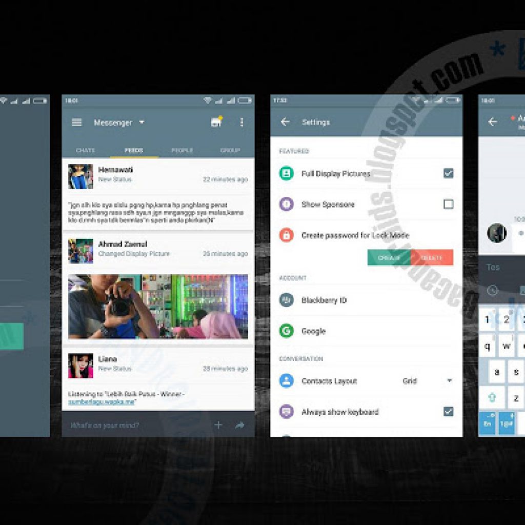 download BBM Mod Tema Gray UI Messenger Versi 2.9.0.51