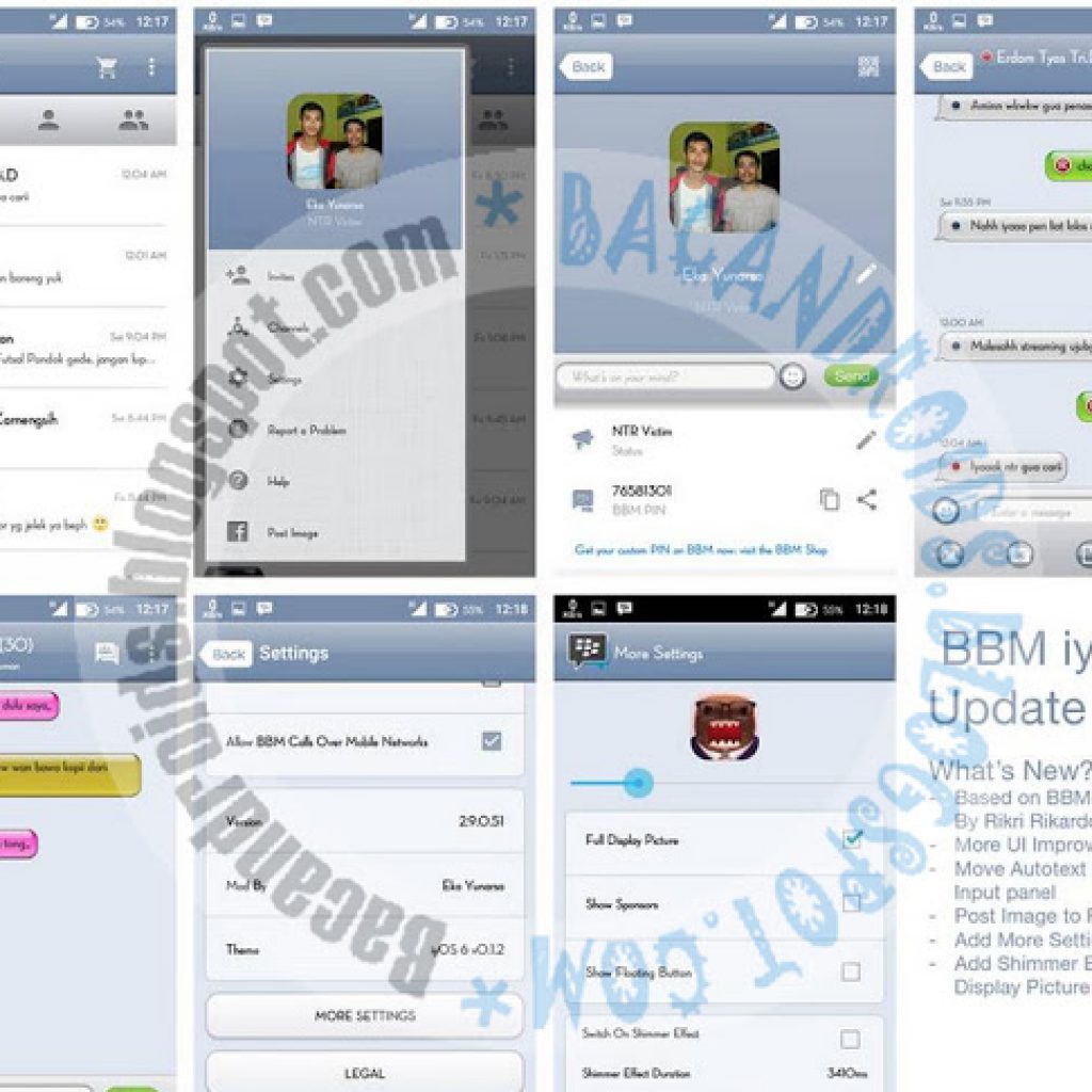 download bbm2 mod thema IyOS 6 new apk