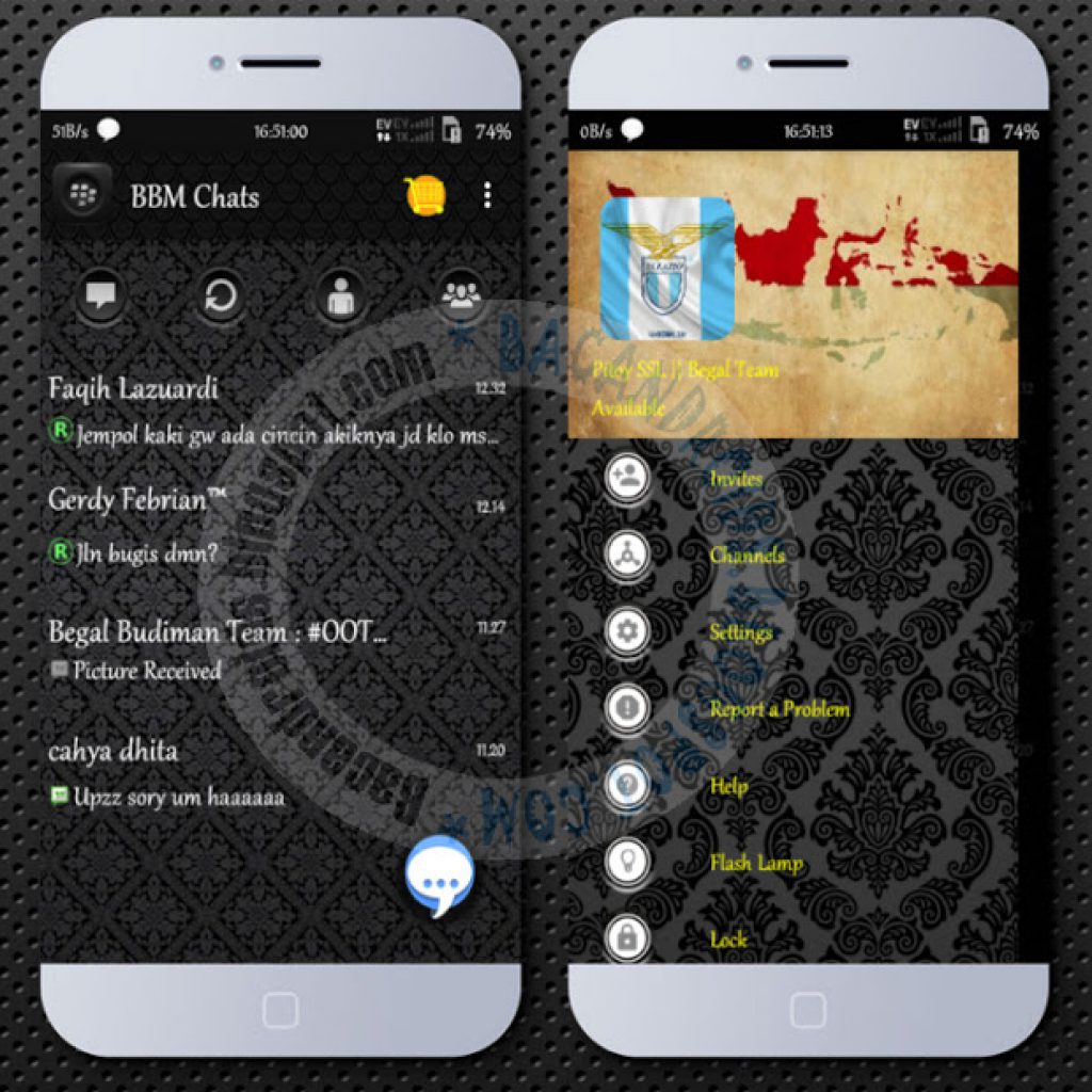 download BBM2 Mod Thema Batik Dark Versi 2.10.0.31 