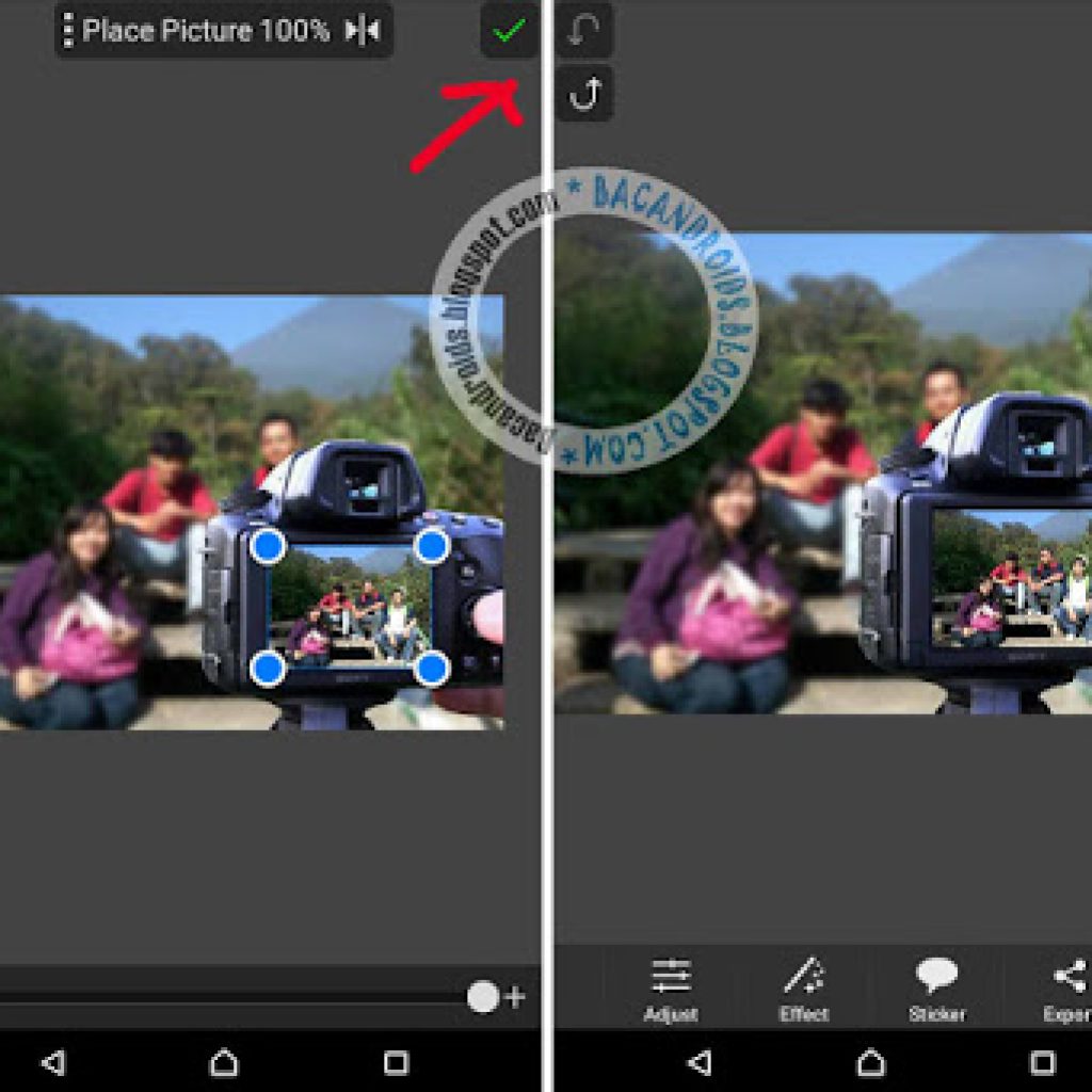 editing foto terbaru dengan HP android picsay pro