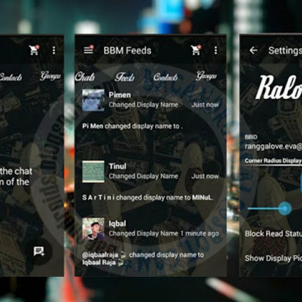 download BBM Mod Versi 2.10.0.35 Thema Ralova Transparent