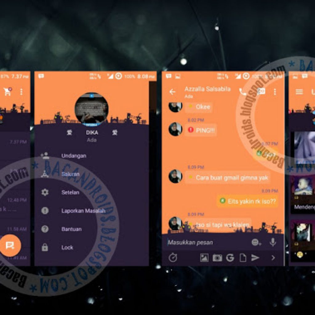 download BBM Mod Android Tema Bejo Halloween