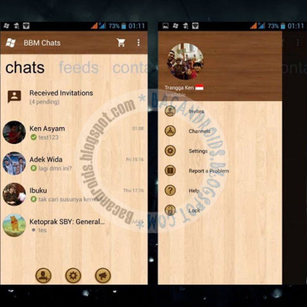 download BBM Mod Tema Windows Phone Wood Versi 