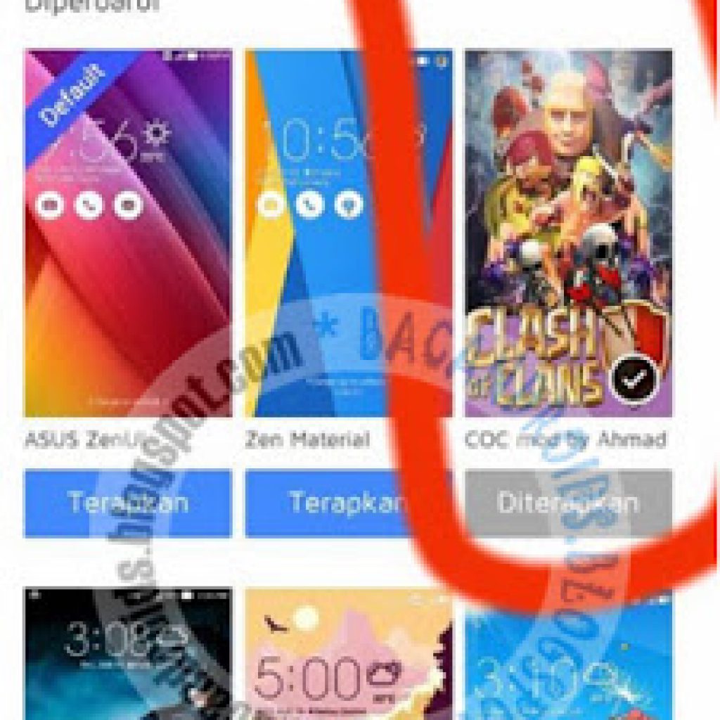 Tutorial Mengganti Tema Skin System Zenfone dengan COC Theme