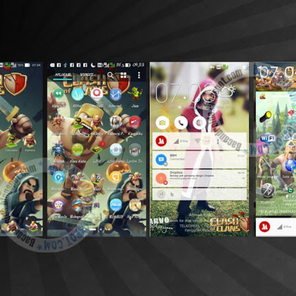 Cara Mengganti Tema System Asus Zenfone dengan skin COC Mod