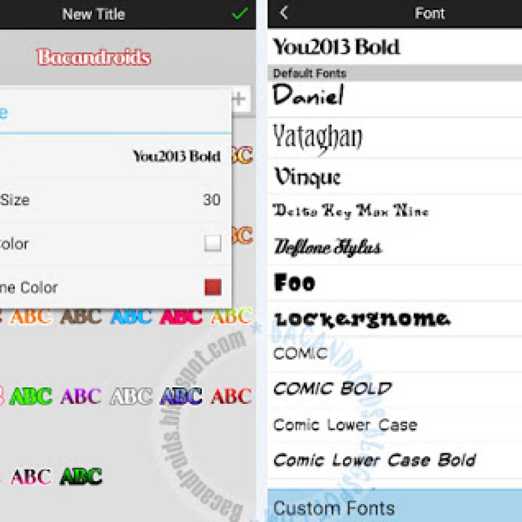 tutorial android membuat nama di koka kola dengan picsay