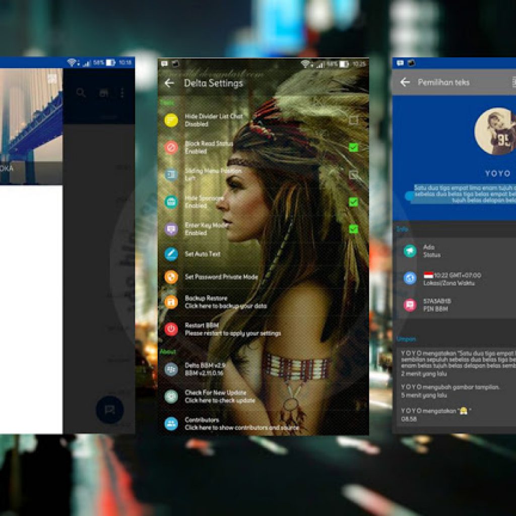 download BBM Mod Delta With Full Fitur Premium Versi