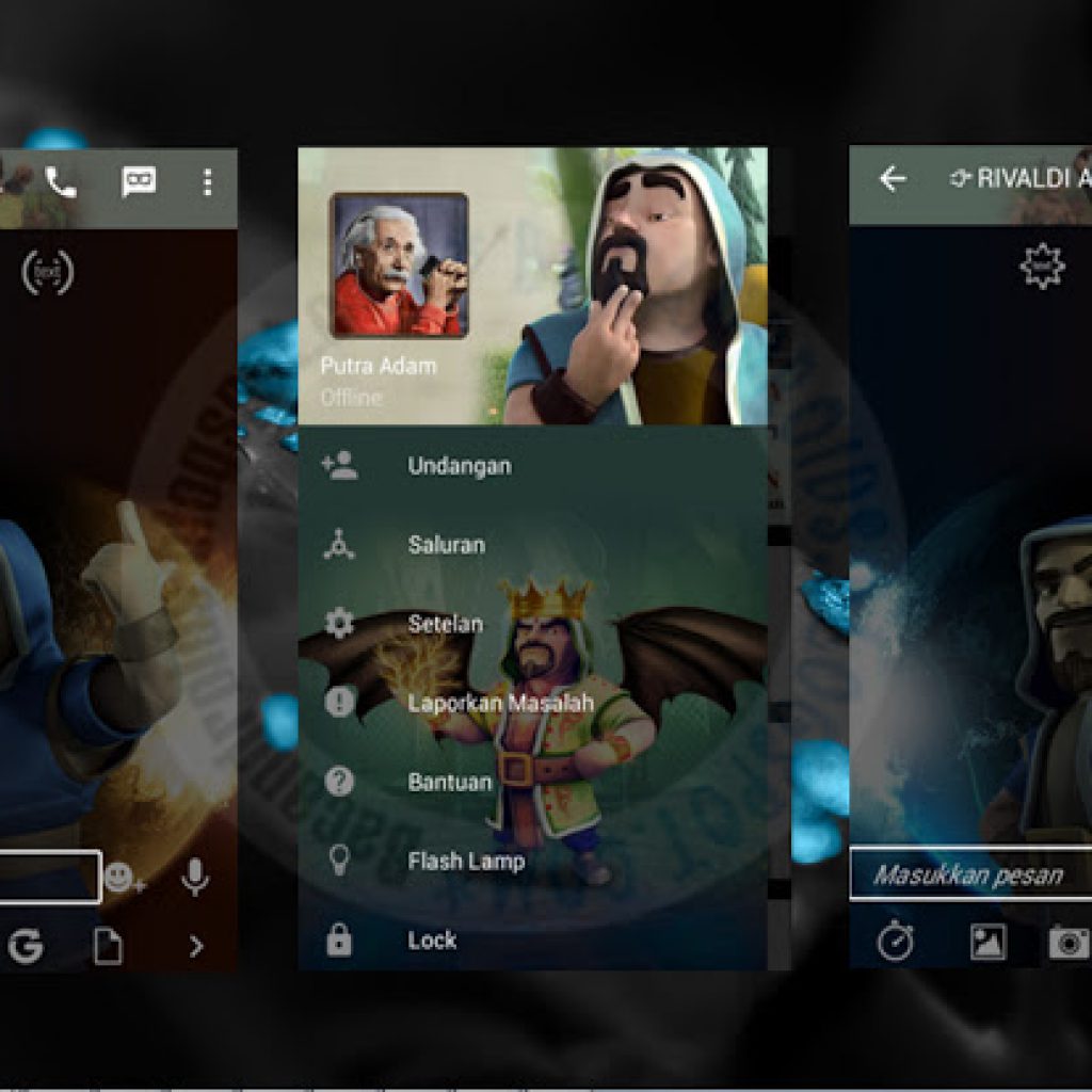 download BBM Mod Clone Thema Wizard Clash Of Clans 